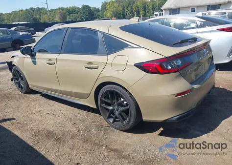 2025 Honda Civic Sport из США, поврежденный, VIN 19XFL2H87SE003740